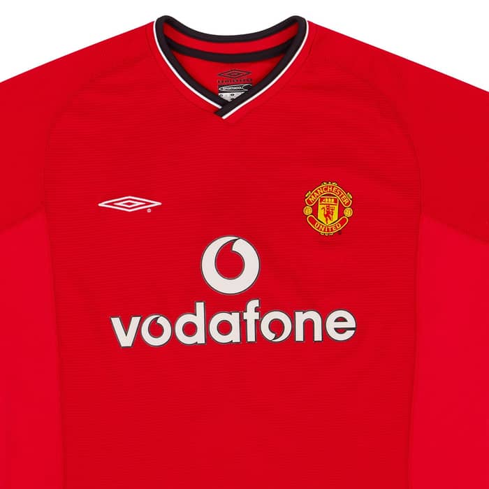2000-02 Manchester United Home Shirt Beckham #7 - 8/10 - (S)
