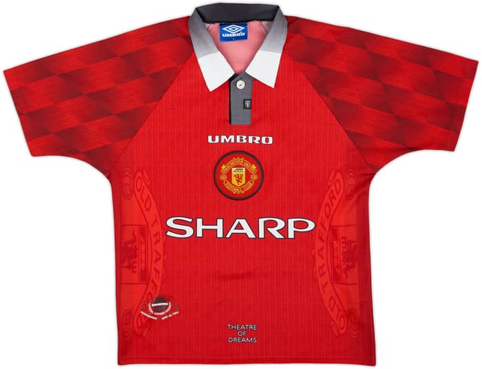 1996-98 Manchester United Camiseta Local Cantona #7 - 9/10 - (Y)