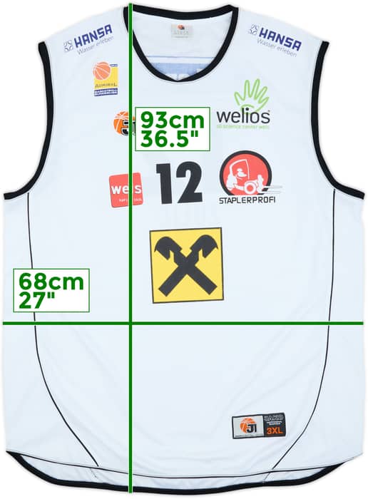 2011-12 WBC Wels Zulic #12 Jako Home Jersey - 9/10 - (3XL)