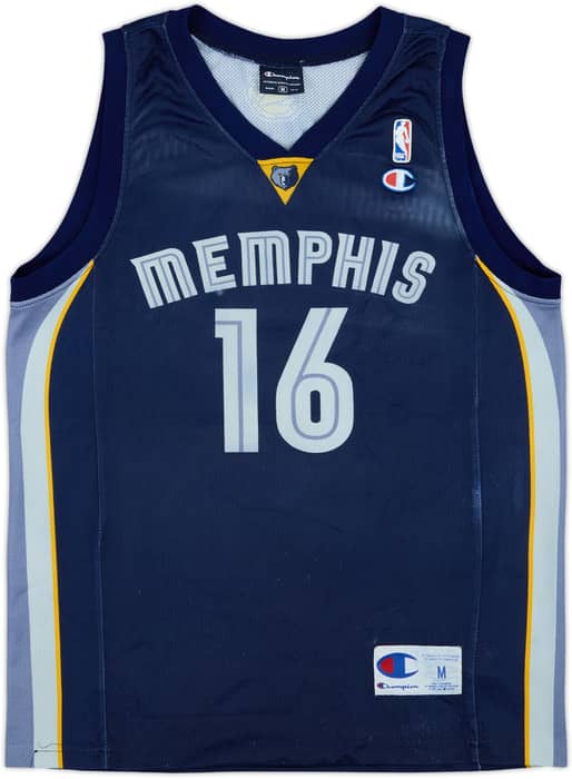 2004-08 Memphis Grizzlies Gasol #16 Champion Away Jersey - 4/10 - (M)