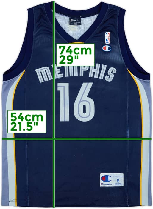 2004-08 Memphis Grizzlies Gasol #16 Champion Away Jersey - 4/10 - (M)