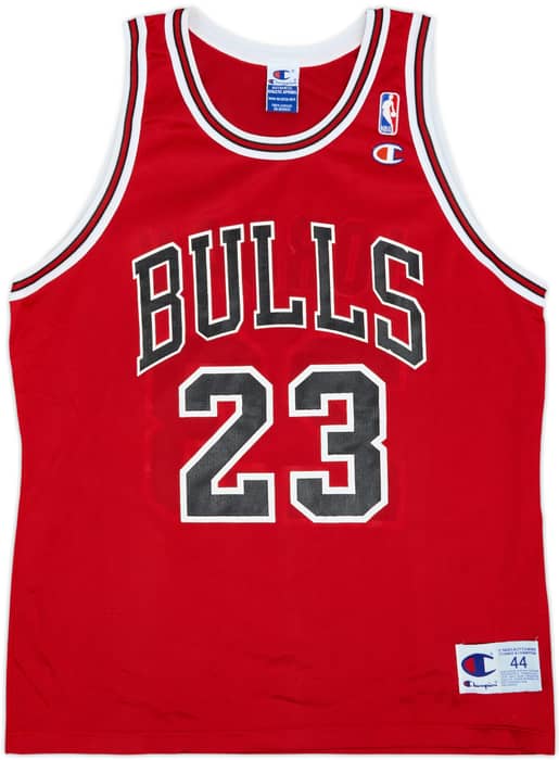 1995-98 Chicago Bulls Jordan #23 Champion Away Jersey - 9/10 - (L)