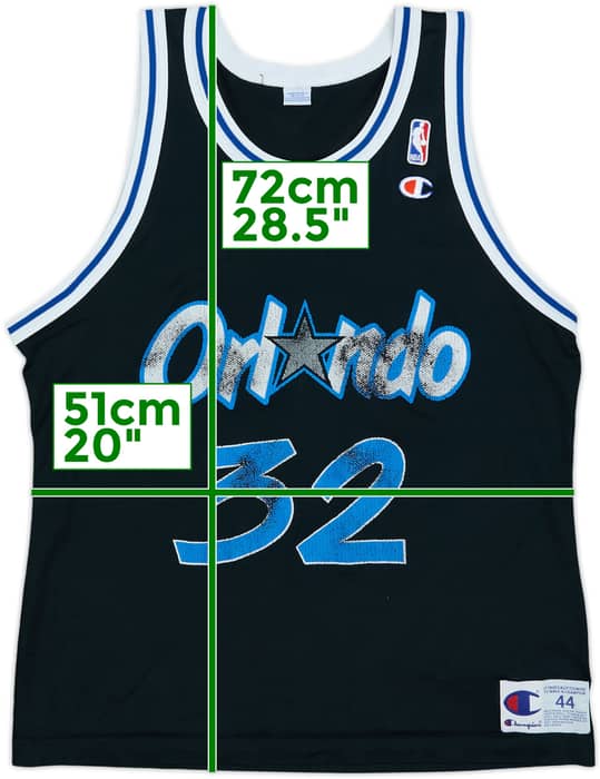 1995-96 Orlando Magic O'Neal #32 Champion Alternate Jersey - 4/10 - (L)