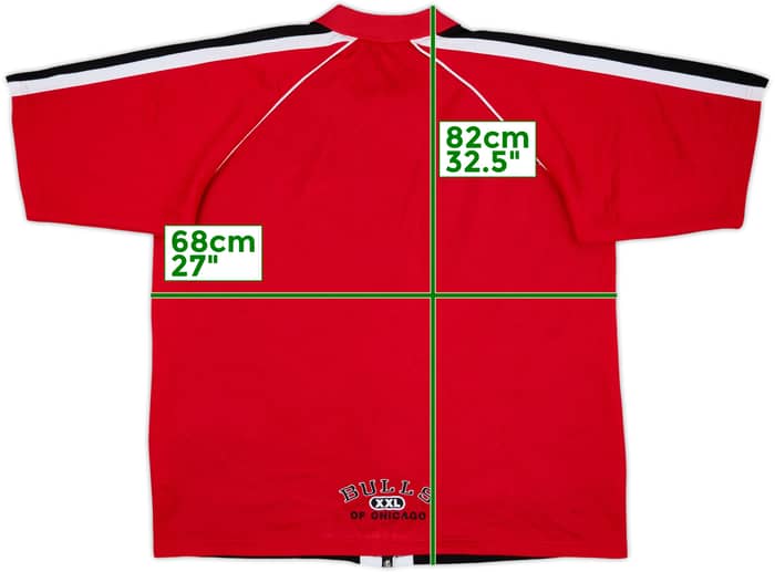 1990s Chicago Bulls Champion Full Zip Shooting Shirt - 8/10 - (L)