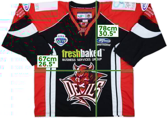 2009-10 Cardiff Devils CH Sports Home Jersey - 8/10 - (M)