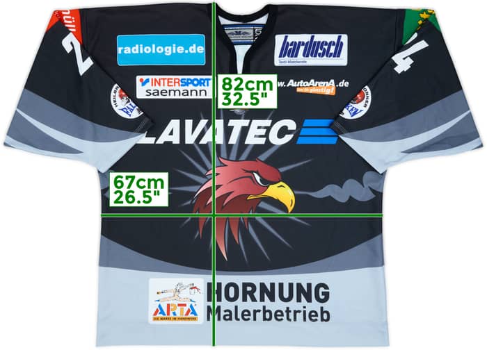 2008-09 Heilbronner Falken MacNeil #24 Metzen Athletic Munchen Home Jersey - 9/10 - (XXL)