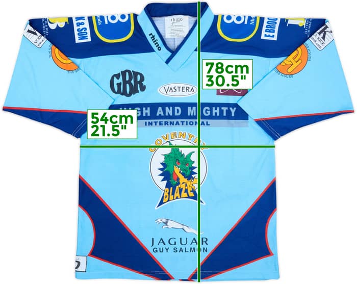 2003-04 Coventry Blaze Poirier #32 Rhino Home Jersey - 9/10 - (M)