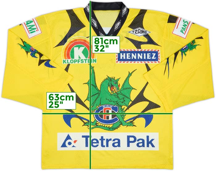 1990-91 Fribourg-Gotteron Tzamo Away Jersey - 9/10 - (XL)