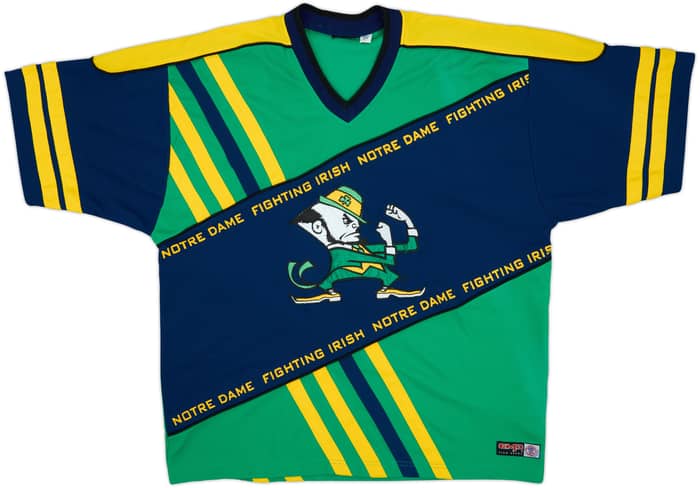 1990s Notre Dame Fighting Irish #74 CMP S/S Hockey Jersey - 6/10 - (L)