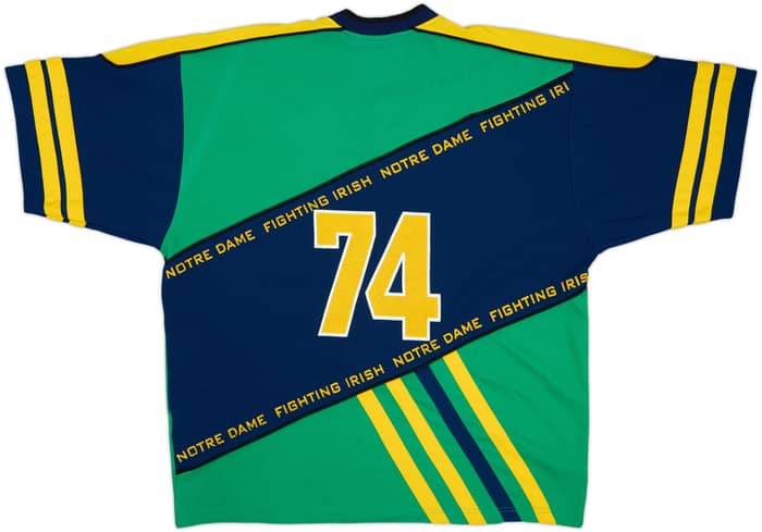 1990s Notre Dame Fighting Irish #74 CMP S/S Hockey Jersey - 6/10 - (L)