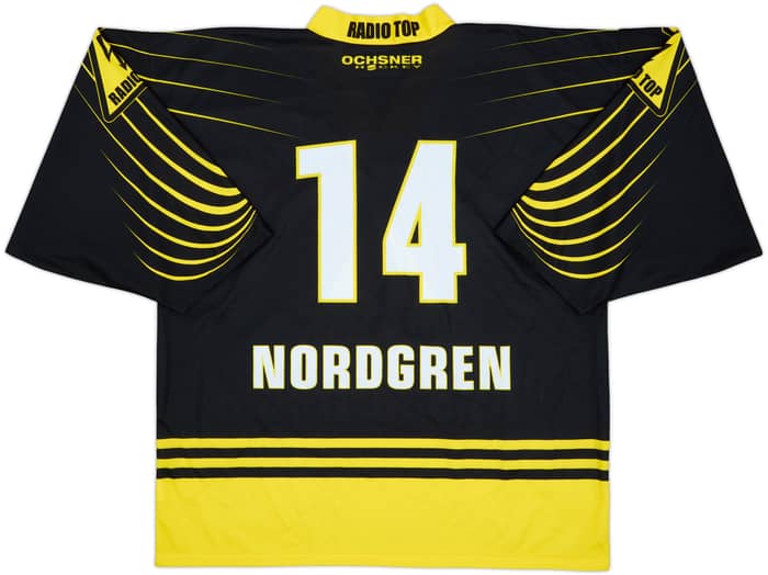 2008-09 Kloten Flyers Radio Top Nordgren #14 Ochsner Hockey Alternate Jersey - 9/10 - (XL)