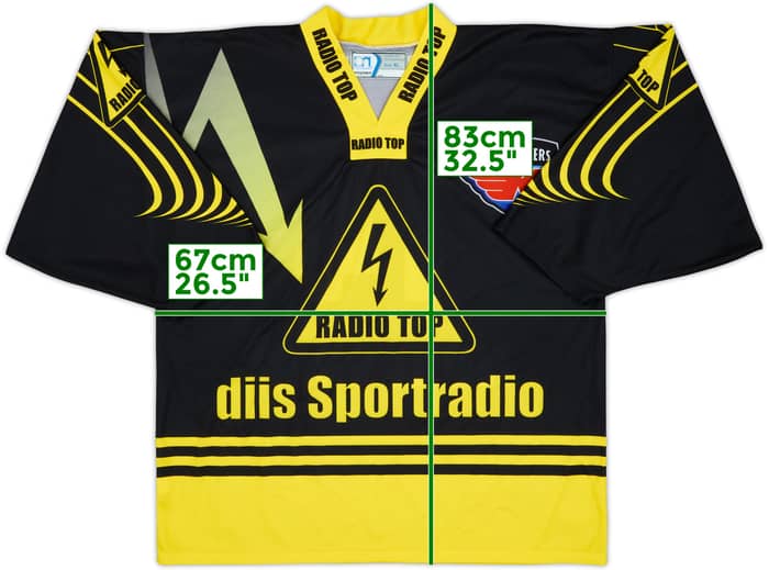 2008-09 Kloten Flyers Radio Top Nordgren #14 Ochsner Hockey Alternate Jersey - 9/10 - (XL)