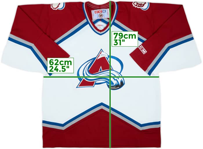 1995-96 Colorado Avalanche CCM Home Jersey - 8/10 - (L)
