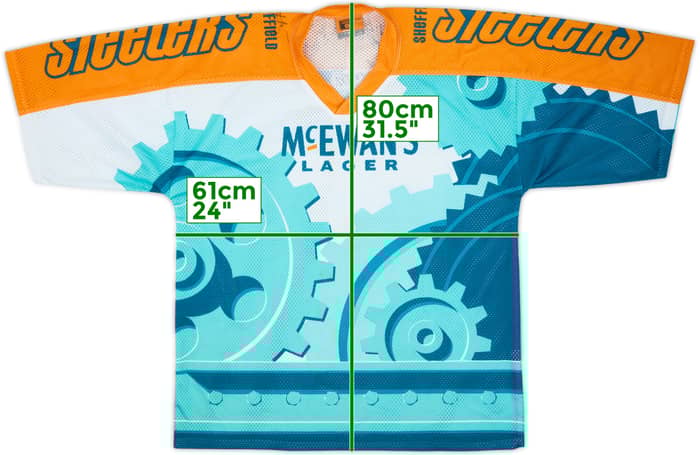 1996-97 Sheffield Steelers 'Signed' IceBrand Home Jersey - 5/10 - (M)