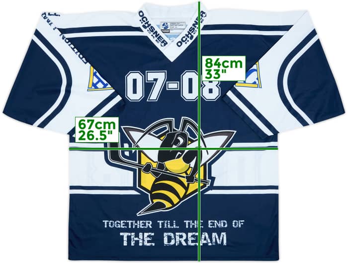 2007-08 HC La Chaux-de-Fonds Play-Off Ochsner Hockey Jersey - 9/10 - (XL)