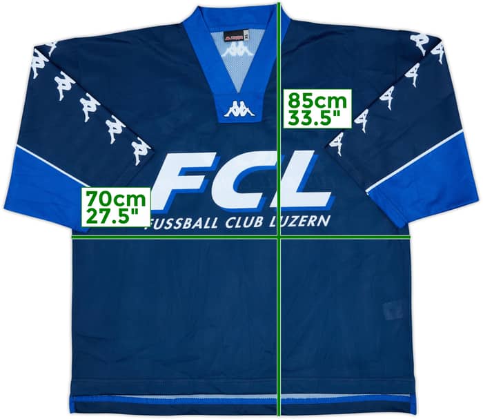 2000-02 FC Luzern Kappa Training Hockey Jersey - 9/10 - (XL)