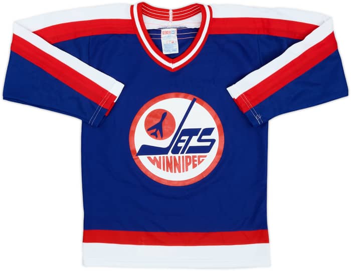 1980-90 Winnipeg Jets CCM Replica Away Jersey - 8/10 - (M.Boys)