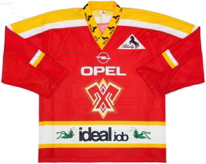 1993-94 EHC Biel Clavien #22 Blacky Home Jersey - 8/10 - (M)