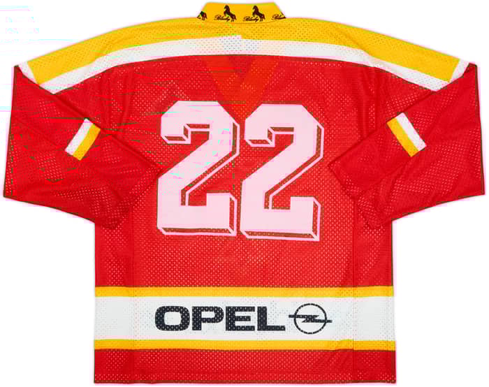 1993-94 EHC Biel Clavien #22 Blacky Home Jersey - 8/10 - (M)