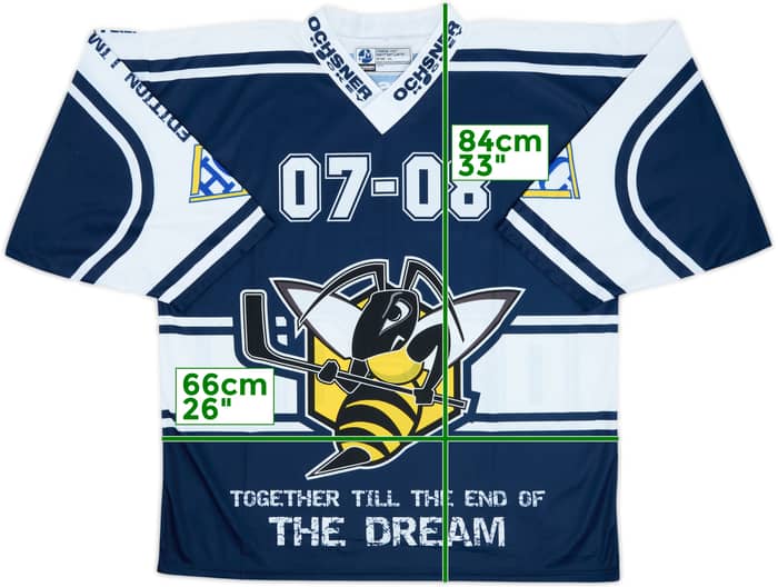 2007-08 HC La Chaux-de-Fonds Play-Off Ochsner Hockey Jersey - 7/10 - (XL)