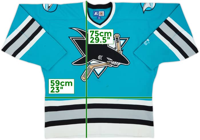 1993-98 San Jose Sharks Starter Away Jersey - 6/10 - (M)