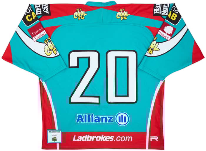 2010-11 Belfast Giants #20 Rhino Authentic Away Jersey - 7/10 - (4XL)