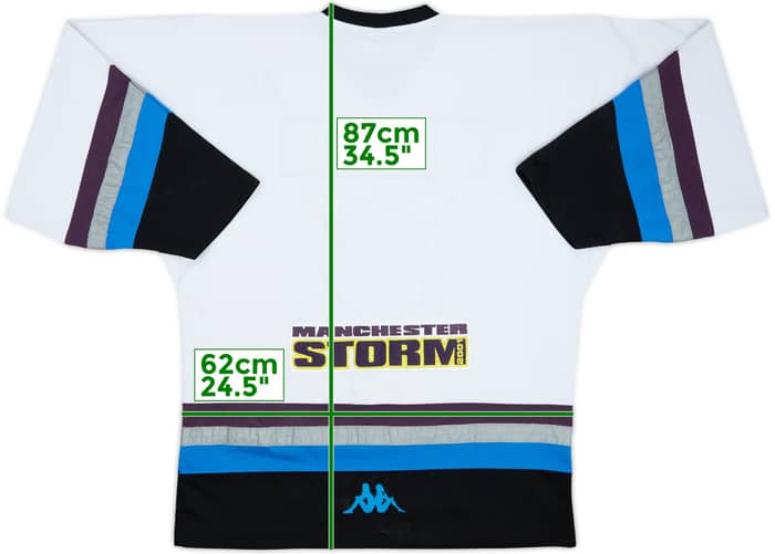 2000-01 Manchester Storm Kappa Home Jersey - 6/10 - (XL)