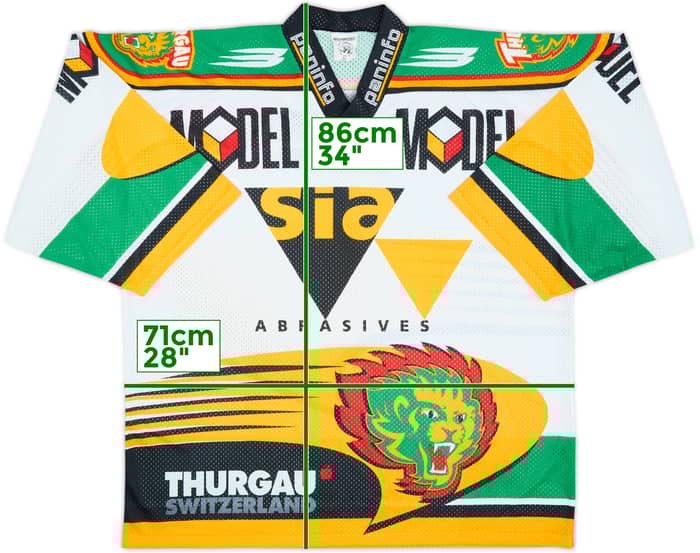1997-98 HC Thurgau Ochsner Hockey Home Jersey - 9/10 - (XL)