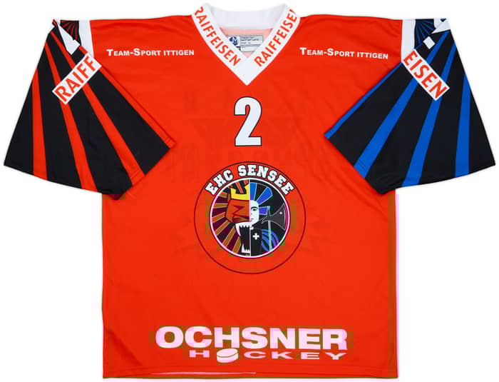 2000-02 EHC Sensee #2 Ochsner Hockey Home Jersey - 7/10 - (XL)