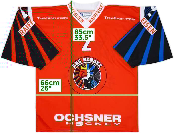 2000-02 EHC Sensee #2 Ochsner Hockey Home Jersey - 7/10 - (XL)