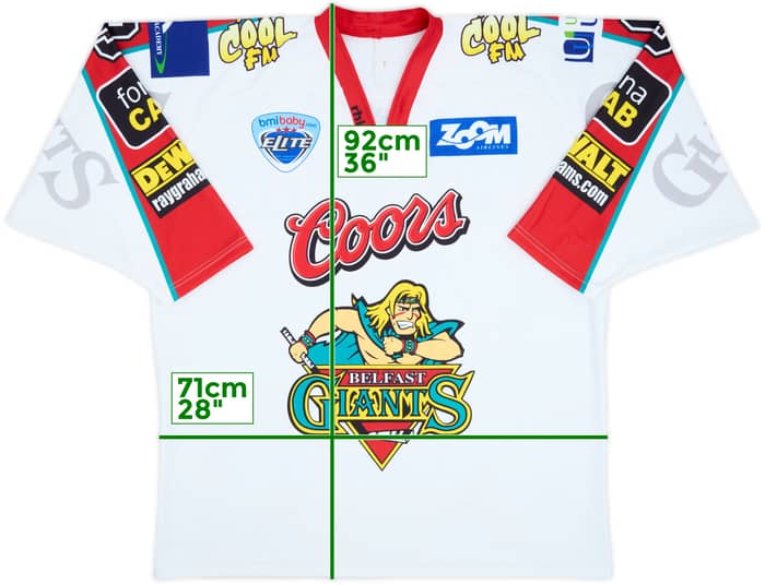 2008-09 Belfast Giants Cheverie #9 Rhino Home Jersey - 7/10 - (4XL)