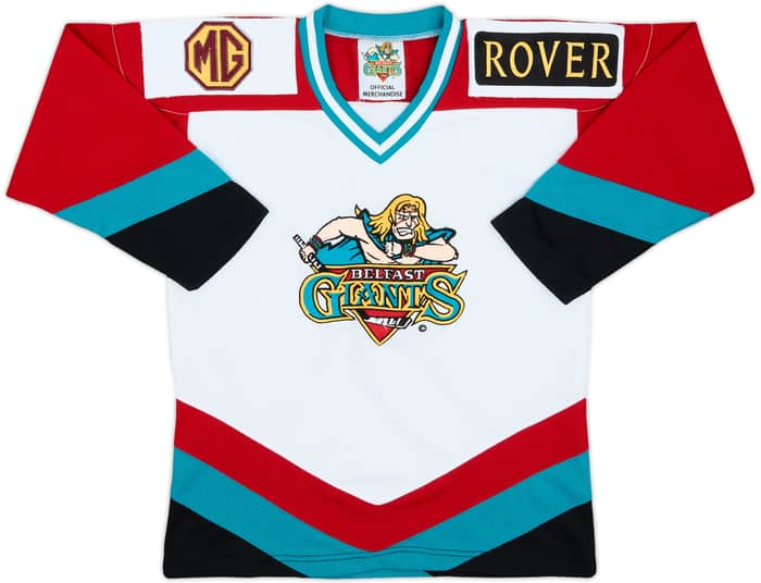 2003-04 Belfast Giants Home Jersey - 8/10 - (L.Boys)