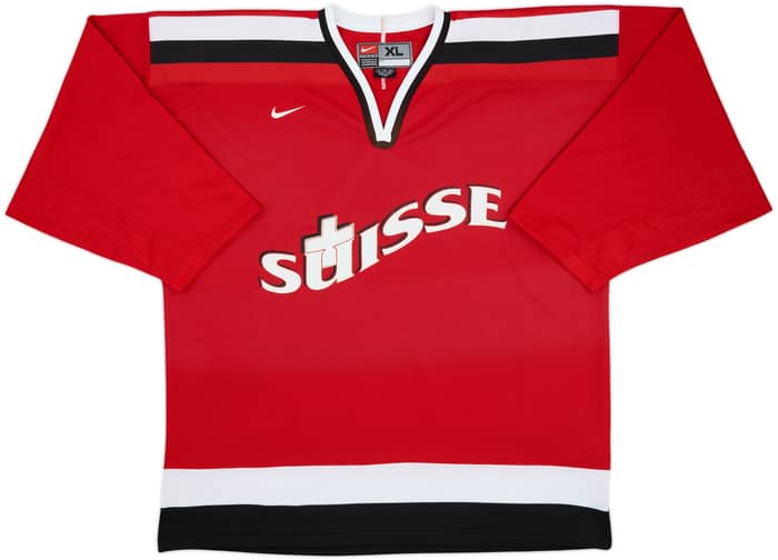 2001-03 Switzerland National Hockey Team Nike Home Jersey - 8/10 - (XL)