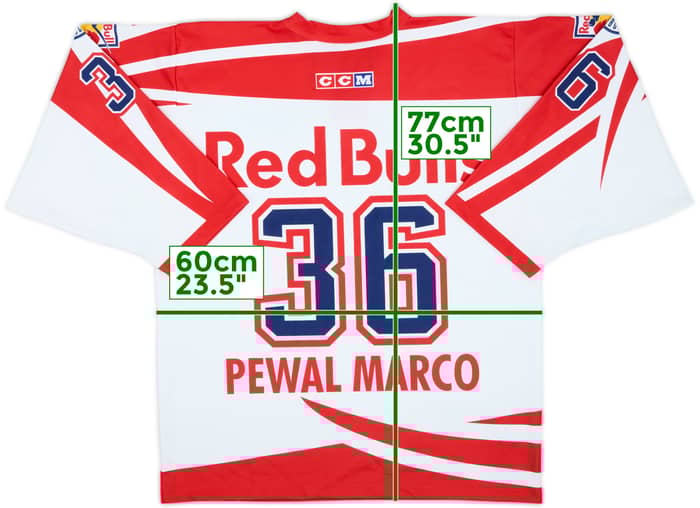 2009-10 EC Red Bull Salzburg Pewal Marco #36 'Signed' ace Home Jersey - 7/10 - (M)