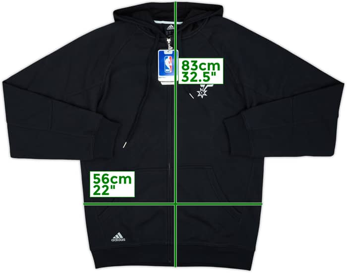 2008-09 San Antonio Spurs adidas Hooded Sweat Top (L)