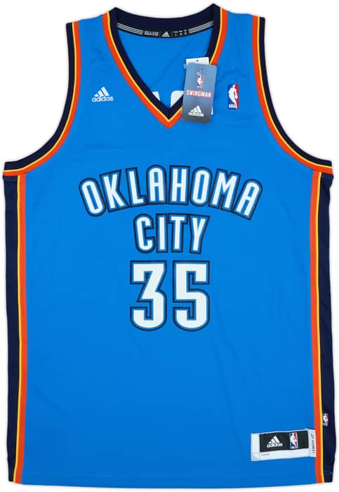 2010-14 Oklahoma City Thunder Durant #35 adidas Swingman Away Jersey (L)