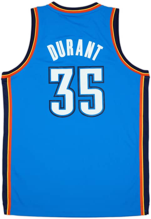2010-14 Oklahoma City Thunder Durant #35 adidas Swingman Away Jersey (L)