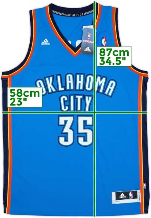 2010-14 Oklahoma City Thunder Durant #35 adidas Swingman Away Jersey (L)
