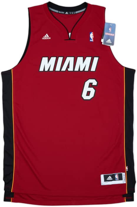 2010-14 Miami Heat James #6 adidas Swingman Alternate Jersey (XL)