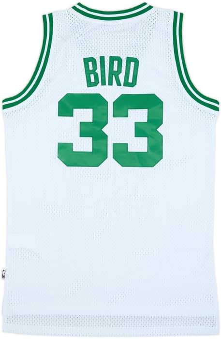 1985-86 Boston Celtics Bird #33 adidas Hardwood Classics Swingman Home Jersey (S)