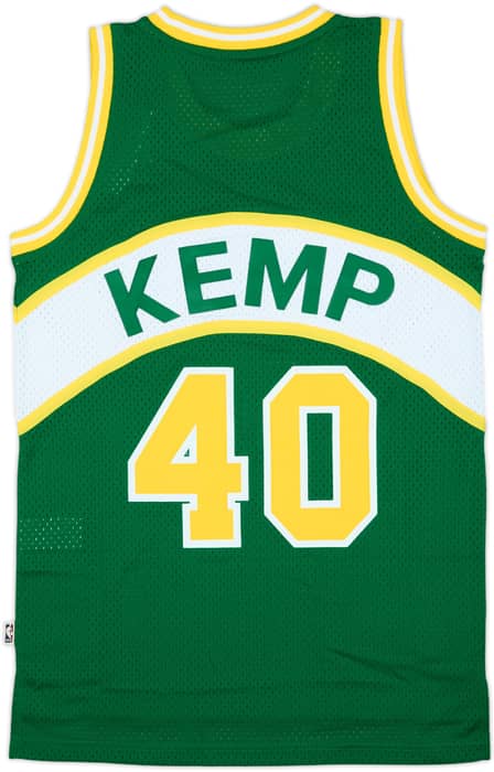 1989-90 Seattle SuperSonics Kemp #40 adidas Hardwood Classics Swingman Away Jersey (S)