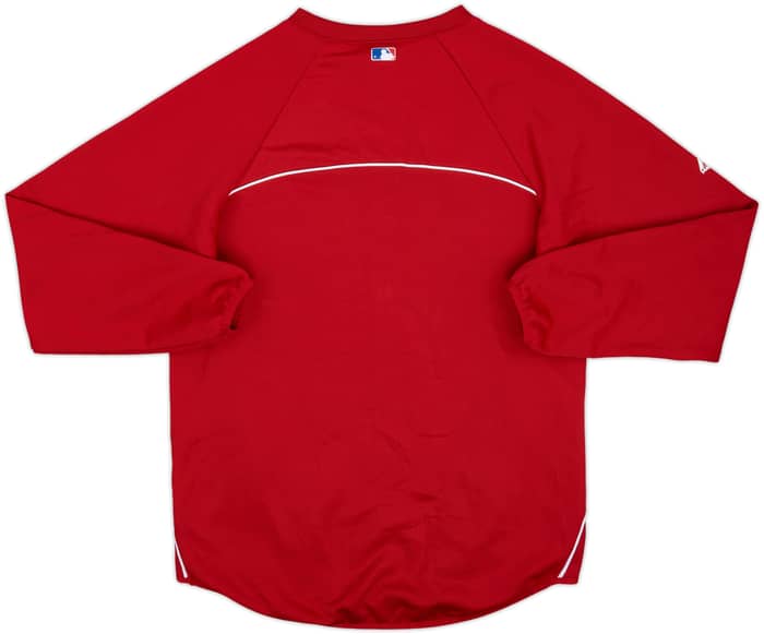 2012 Philadelphia Phillies Majestic Training Sweat Top - 9/10 - (S)