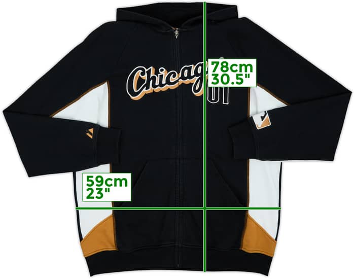 2000s Chicago White Sox Majestic Cooperstown Collection Hooded Sweat Top - 6/10 - (XXL)