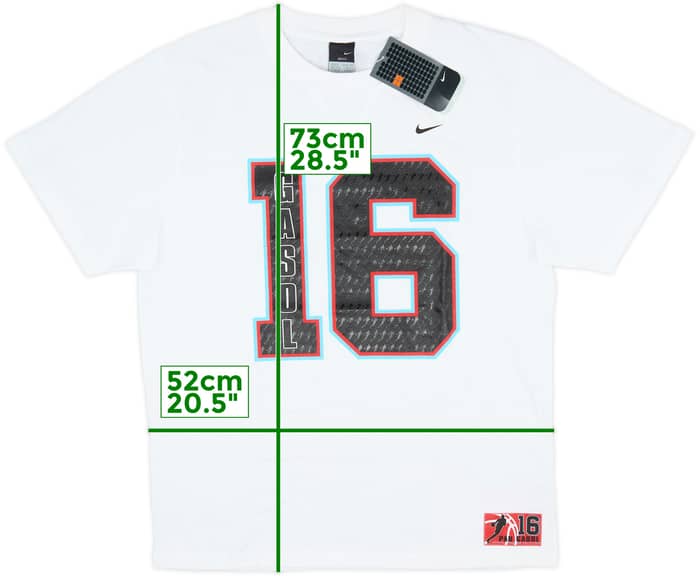 2004-05 Memphis Grizzlies Gasol #16 Nike Tee (M)