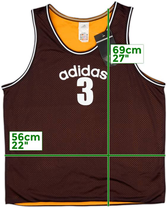 2002-03 adidas #3 Reversible Training Jersey (L)