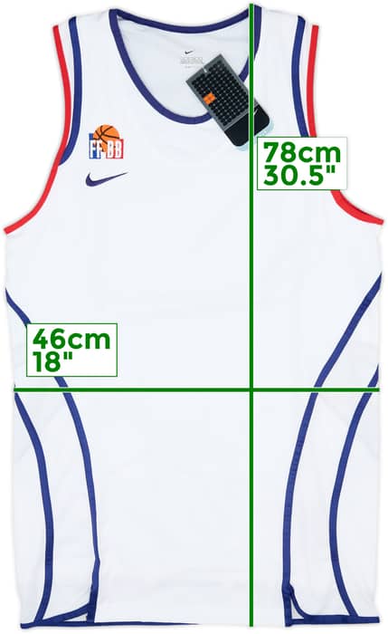 2002-04 France National Basketball Nike Away Jersey (S)