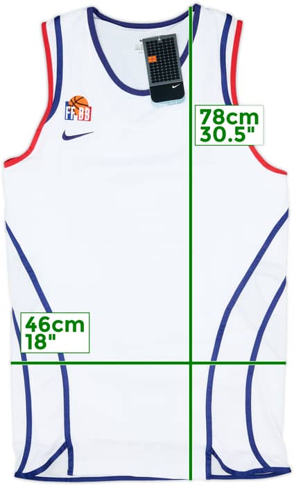 2002-04 France National Basketball Nike Away Jersey (S)