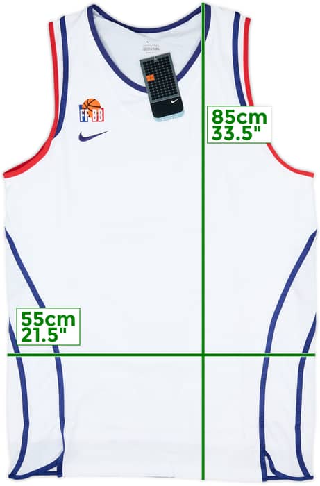 2002-04 France National Basketball Nike Away Jersey (L)