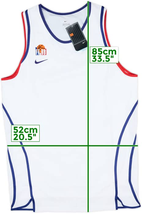 2002-04 France National Basketball Nike Away Jersey (L)