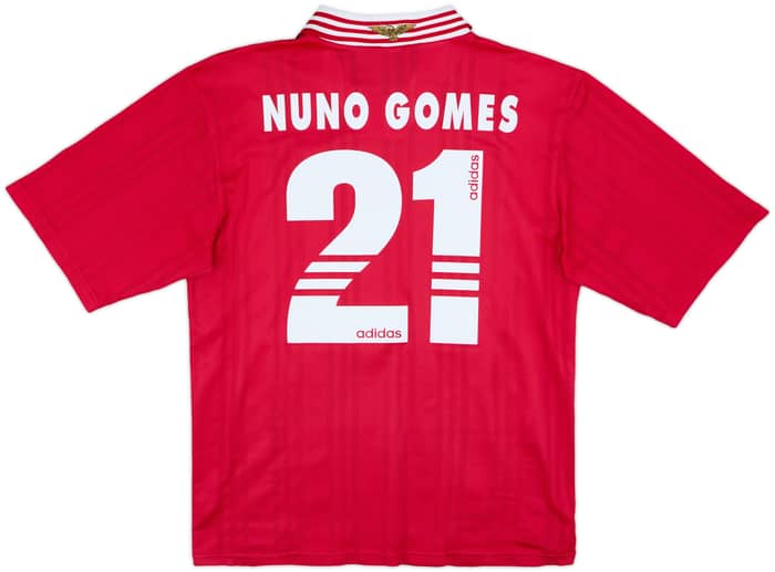 1997-98 Benfica Home Shirt Nuno Gomes #21 - 6/10 - (M)